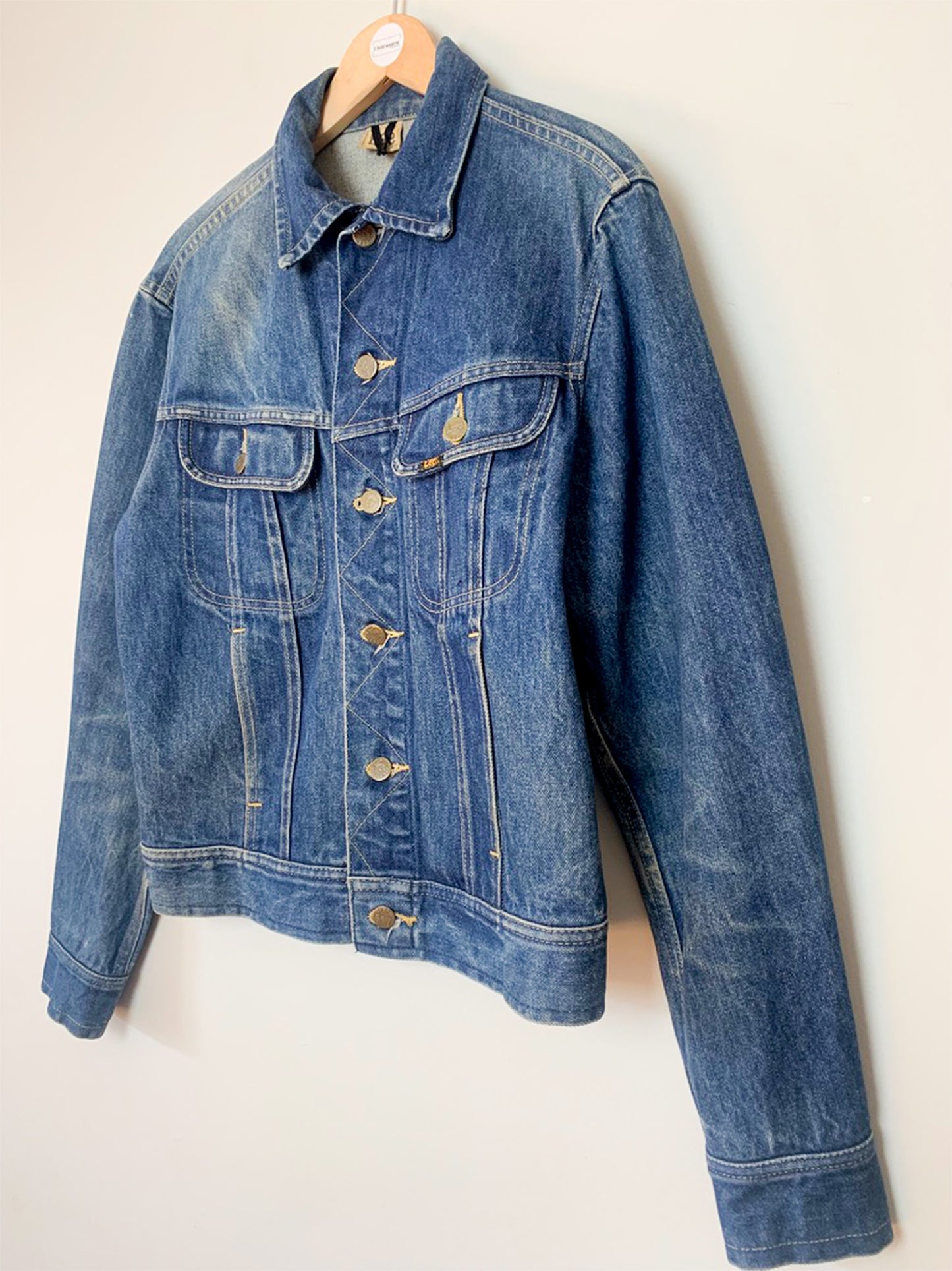 Veste en Jean Lee Vintage "Rider Jacket" - Denim Authentique - T. M